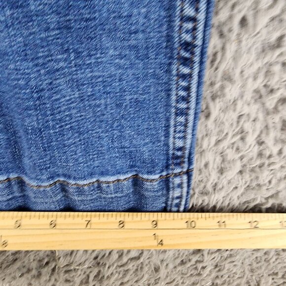 Wrangler Jeans Womens 32 Tall Medium Wash Stretch High Rise Trouser *GUC* - Picture 8 of 15